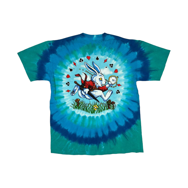 (2014) Alice in Wonderland Liquid Blue Tie Dye Reprint T-Shirt