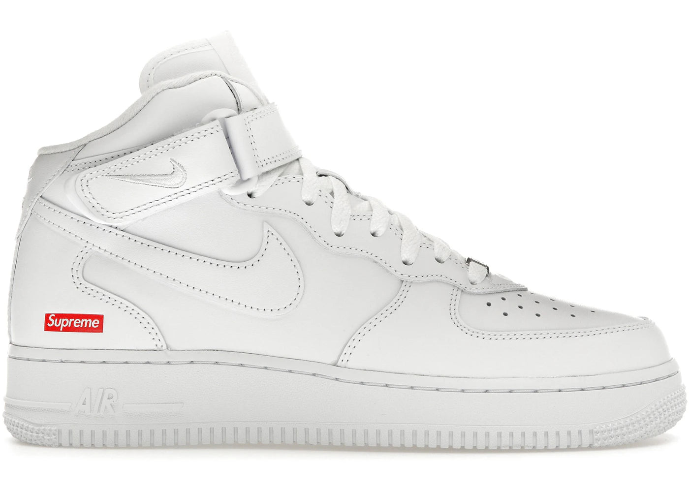 669275 Nike Air Force 1 Mid Supreme White