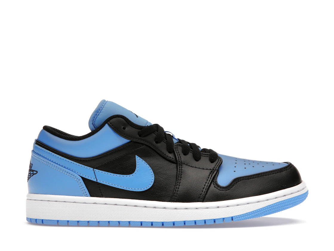 435909 Jordan 1 Low Black University Blue