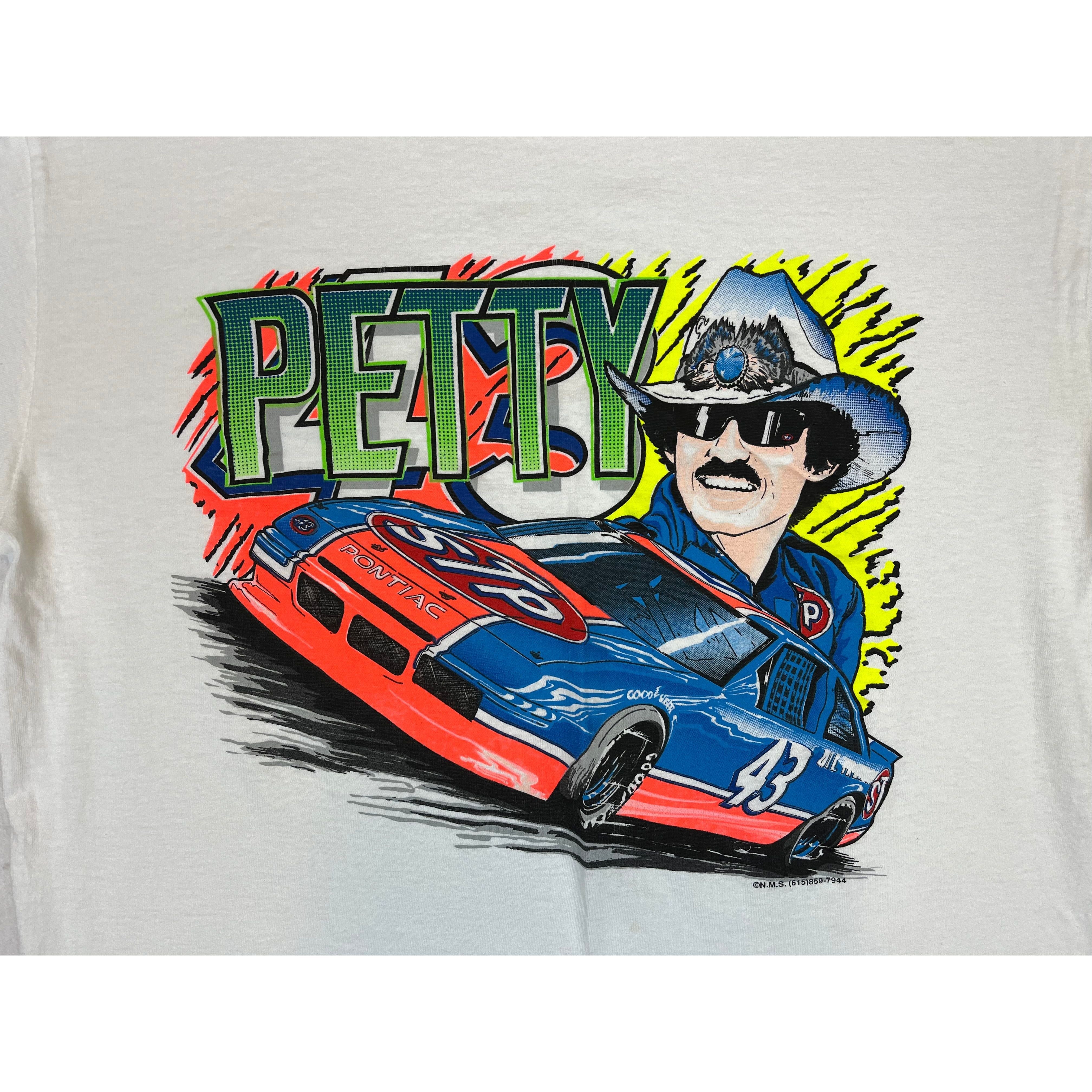 256529 (90s) Richard Petty Pontiac Neon Racing T-Shirt