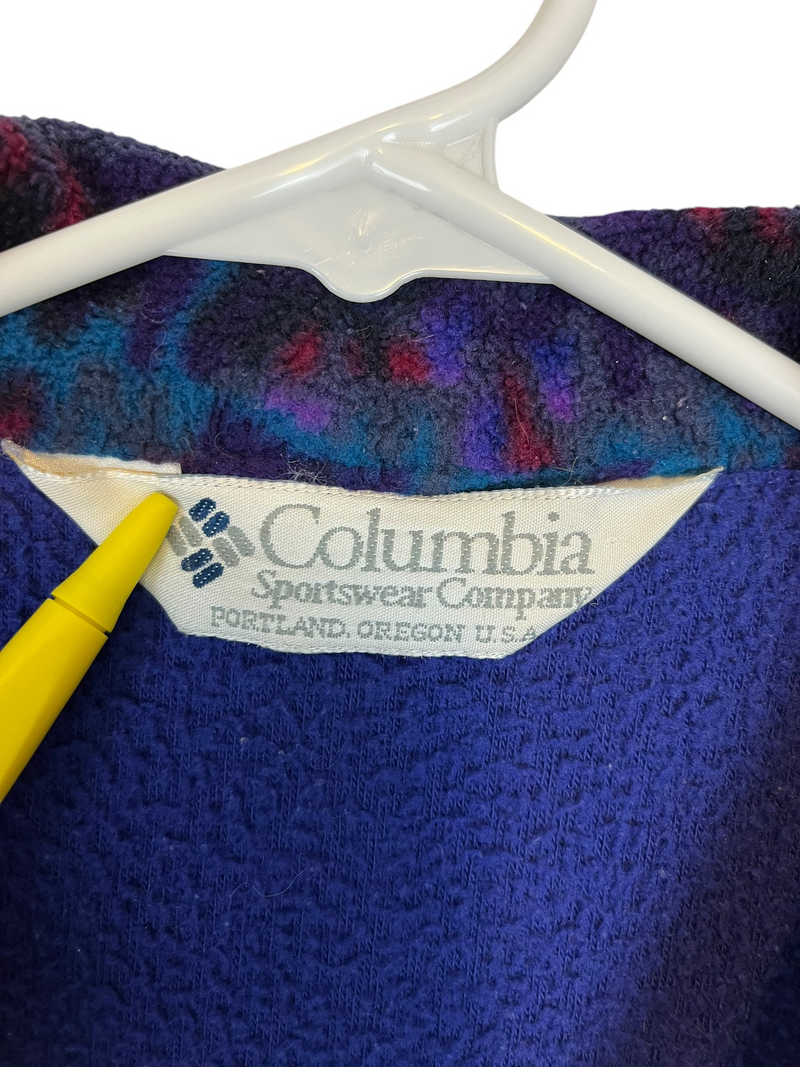 (90s) Columbia Pink/Purple Full Zip Fleece