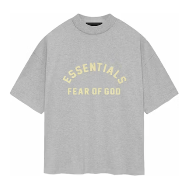 Fear of God Essentials Heavy Jersey Crewneck Tee 'Light Heather Grey'