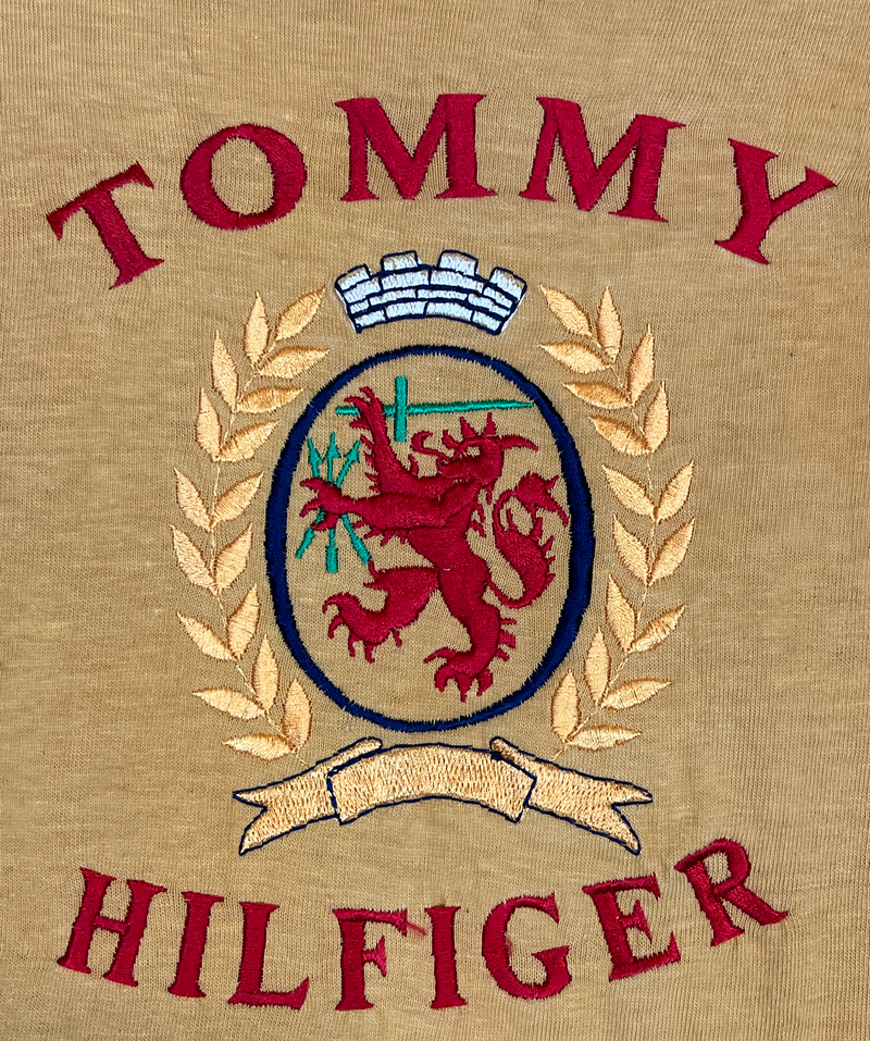 (90s) Tommy Hilfiger Embroidered Crest Bootleg T-Shirt