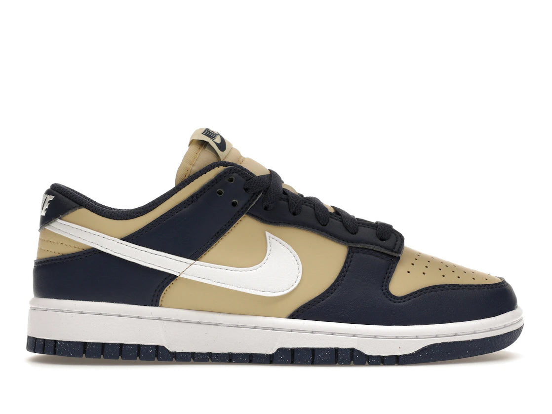 264950 Nike Dunk Low Next Nature Midnight Navy Gold (Women's)