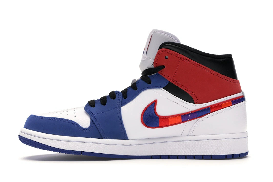 659005 Jordan 1 Mid Multi-Color Swoosh