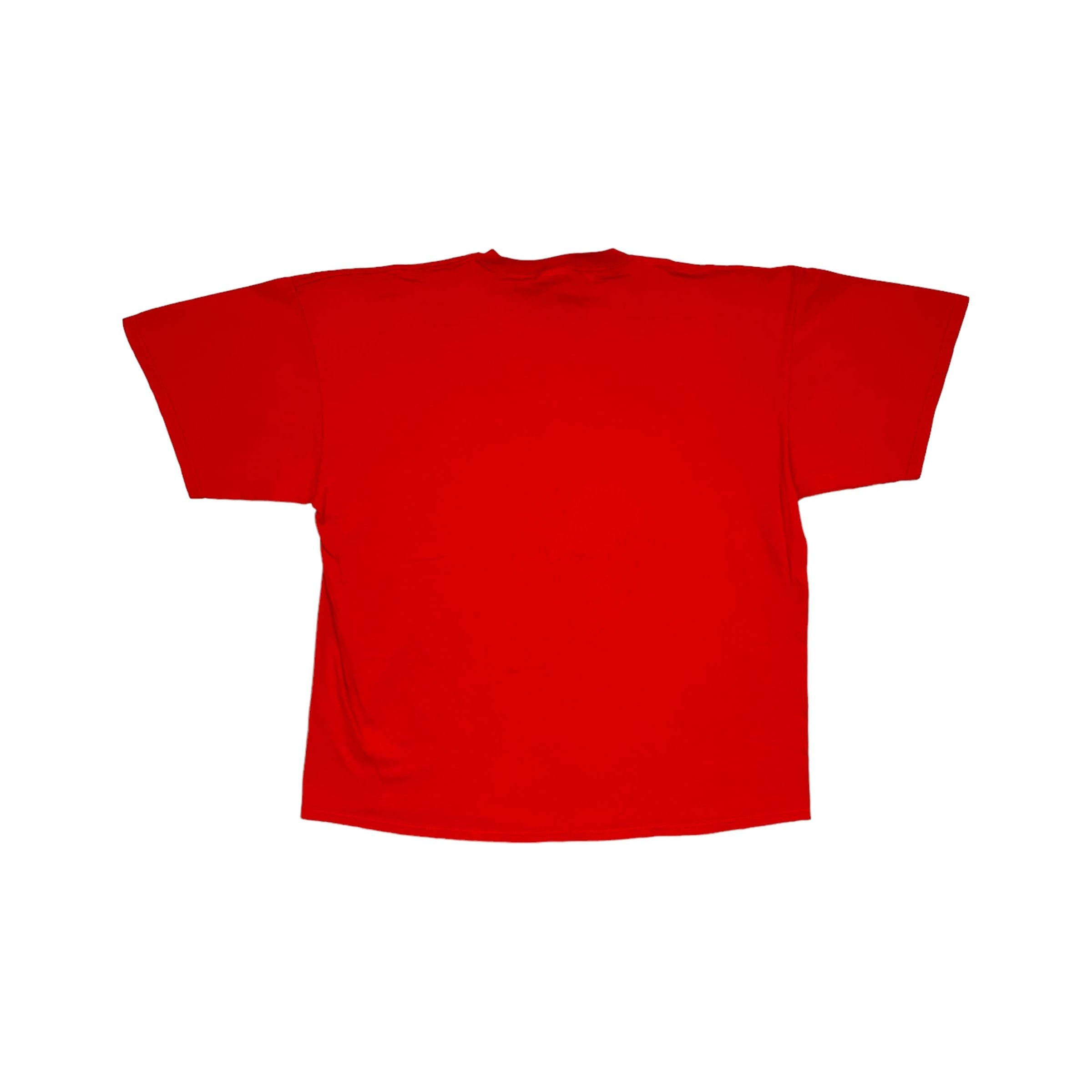 338034 (90s) Nike Essential Swoosh Made in USA Red T-Shirt