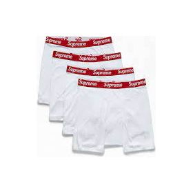 Supreme Hanes Boxer Briefs (4 Pack) White