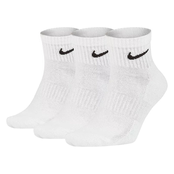 Nike Everyday Plus Cushioned Ankle-Cut Training Socks (3 Pairs) - White