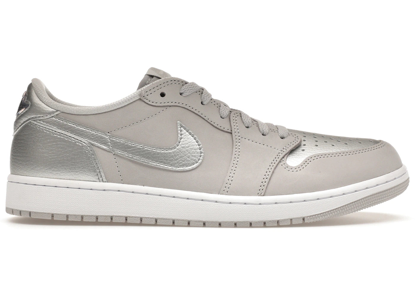 605558 Jordan 1 Low OG Metallic Silver