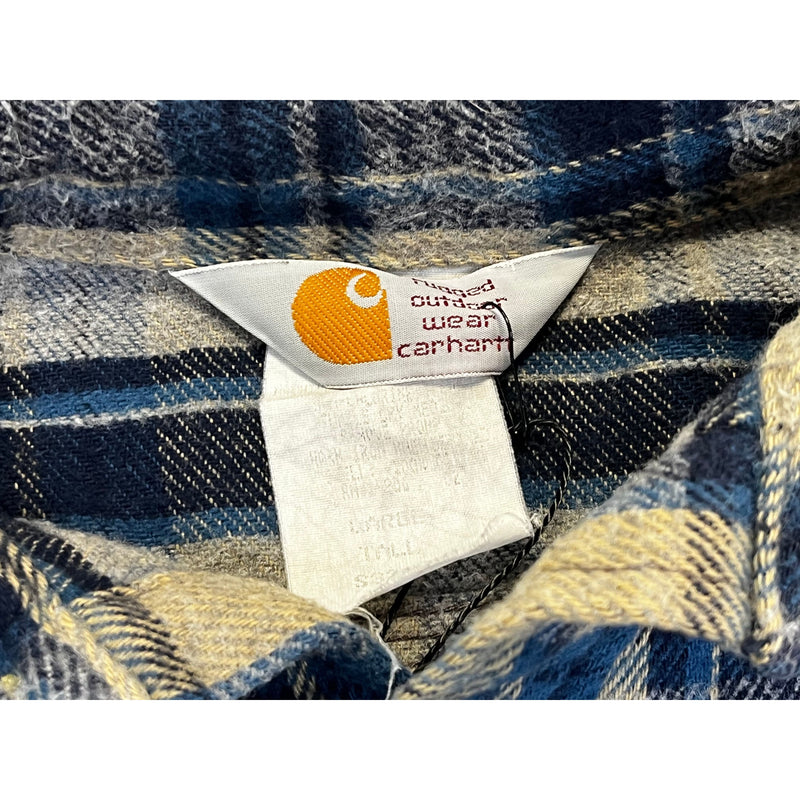 (90s) Carhartt Wool Plaid Work Flannel Shirt