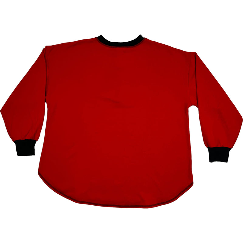 (90s) Mickey & Co 1/4 Zip Embroidered Red Crewneck