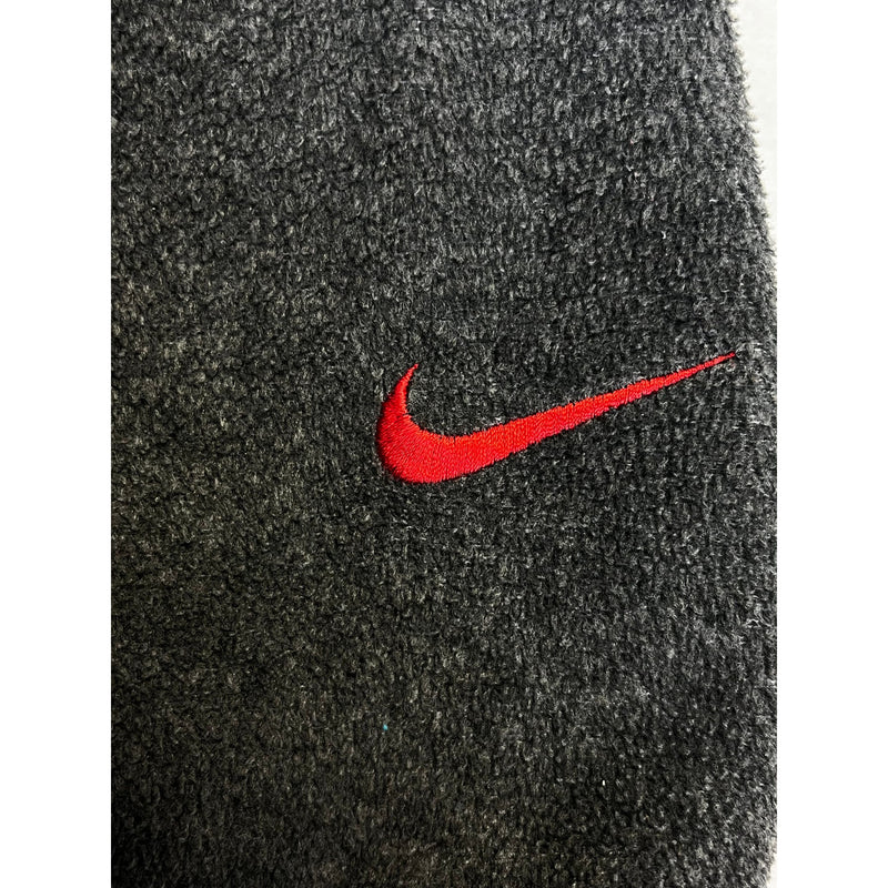 (90s) Nike Embroidered Logo Gray Fleece Hoodie