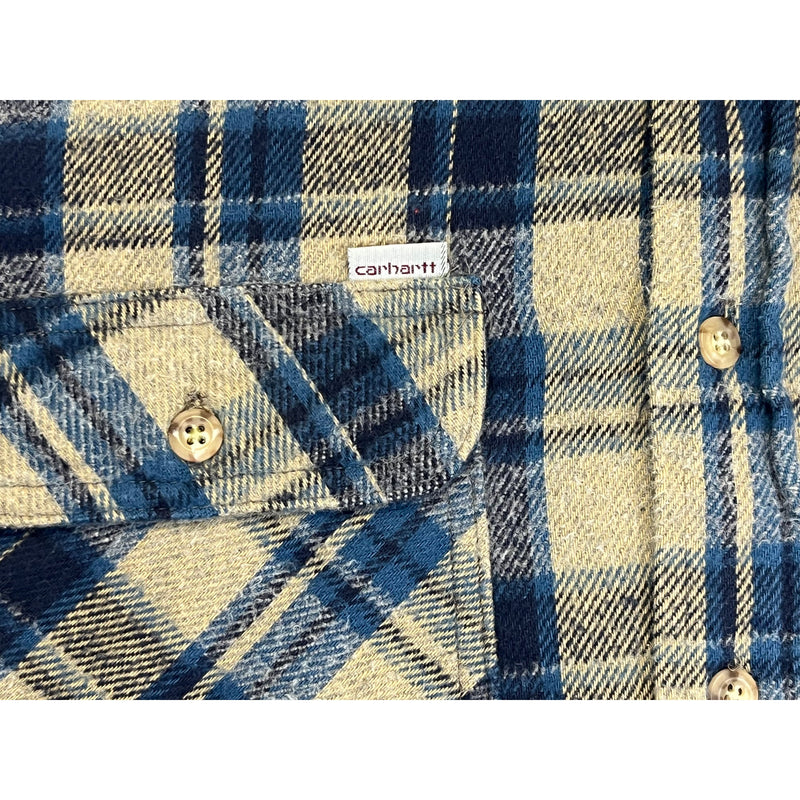 (90s) Carhartt Wool Plaid Work Flannel Shirt