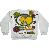 (90s) Tweety Bird Looney Tunes Mirror Crewneck