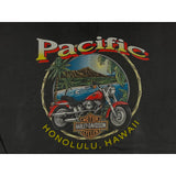 (1996) Harley Davidson USA Flag Eagle Pacific Hawaii Motorcycle T-Shirt