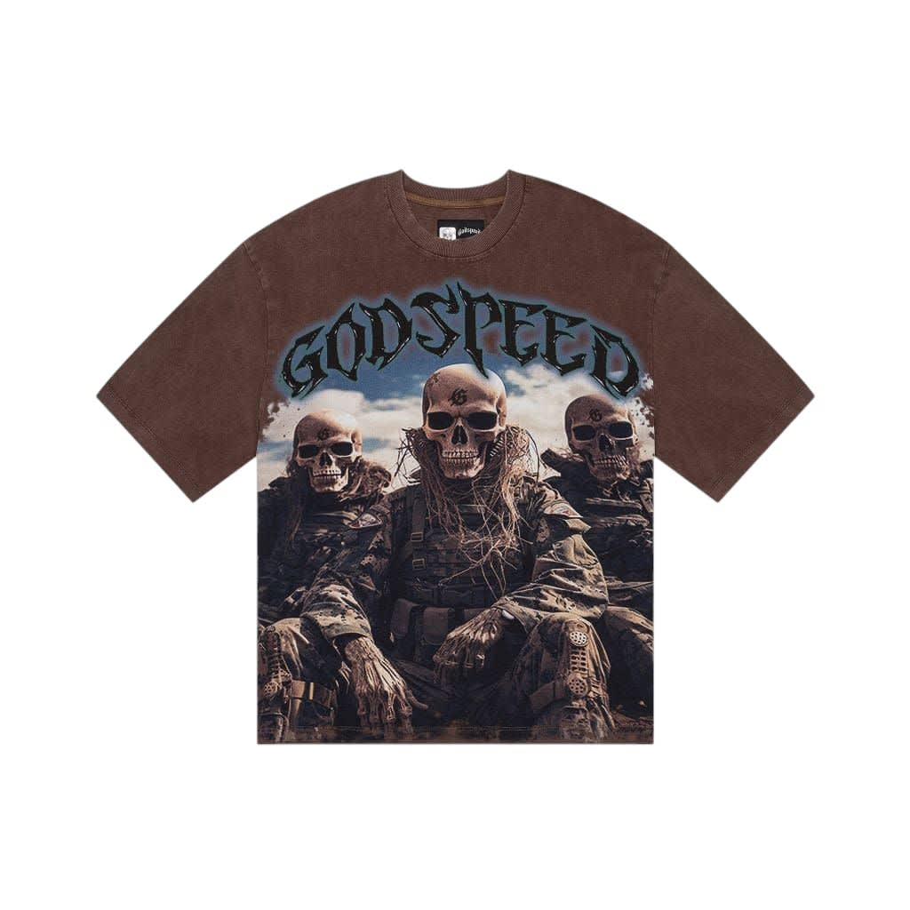 SP2481 Godspeed Squadron T-Shirt Brown Wash