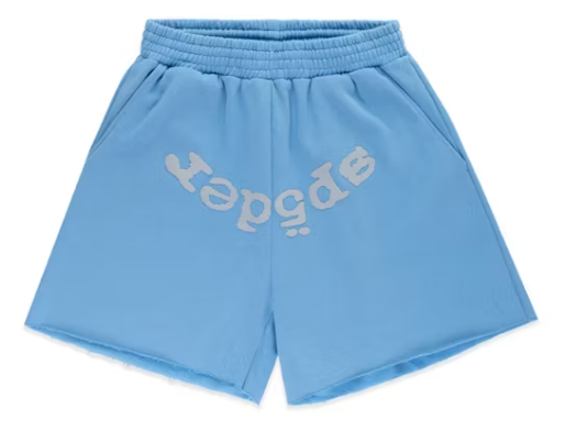 Sp5der OG Web V2 Sweatshort Dusty Blue