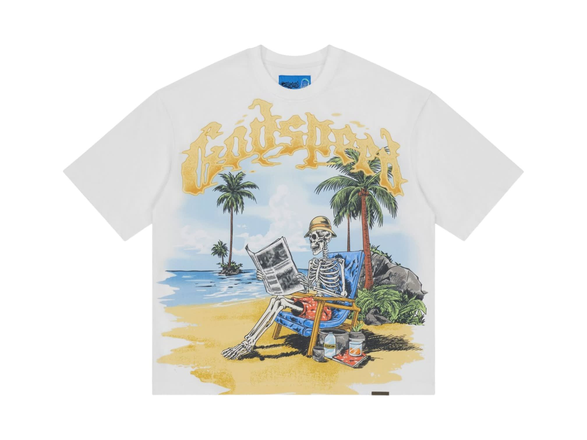SP15616 Godspeed Skeleton Beach II T-Shirt NG White