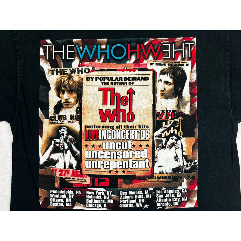 (2006) The Who 'uncut uncensored unrepentant Concert T-Shirt