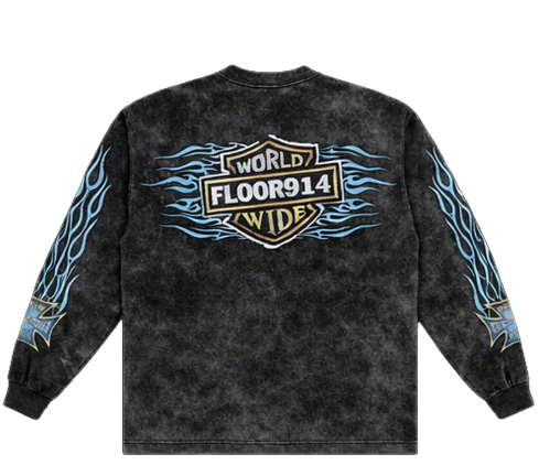 SP11070 Floor 914 Skystricker L/S Tee 'Light Blue/GreyWash'
