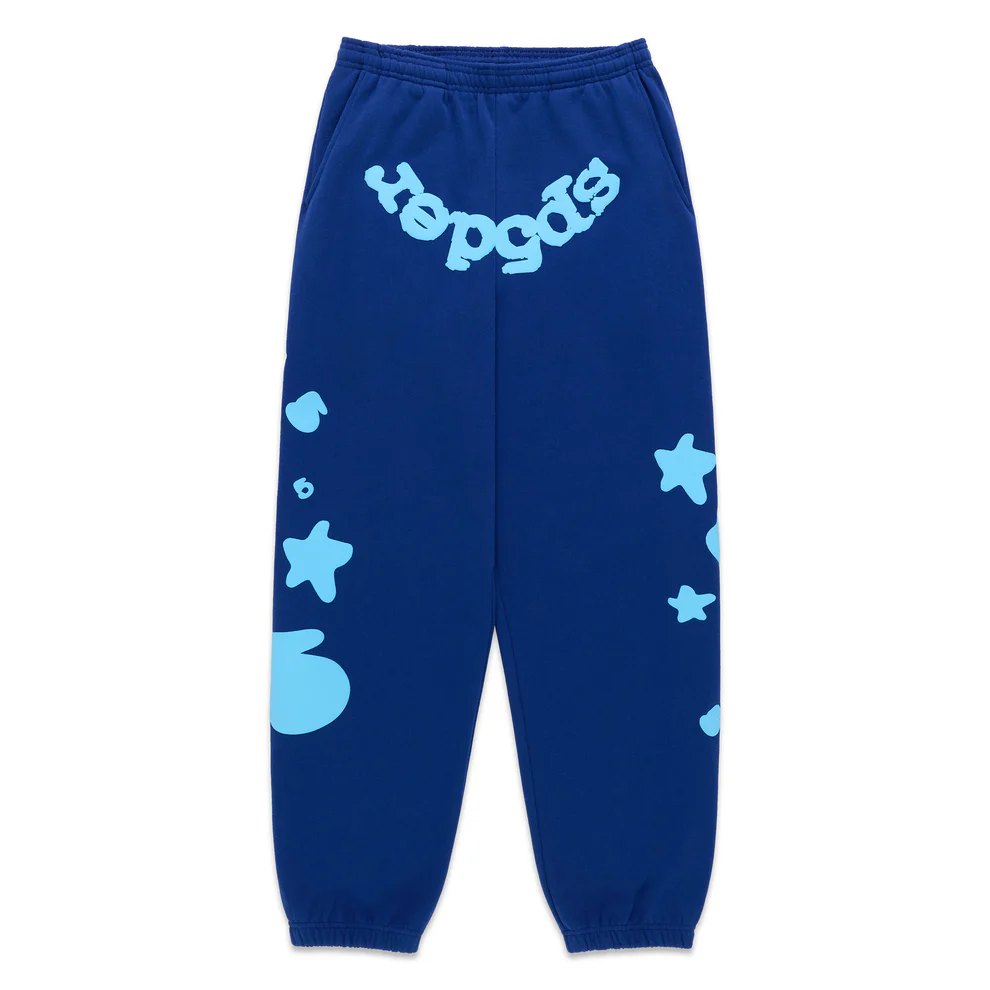 SP21576 Sp5der Beluga Sweatpants Navy Blue