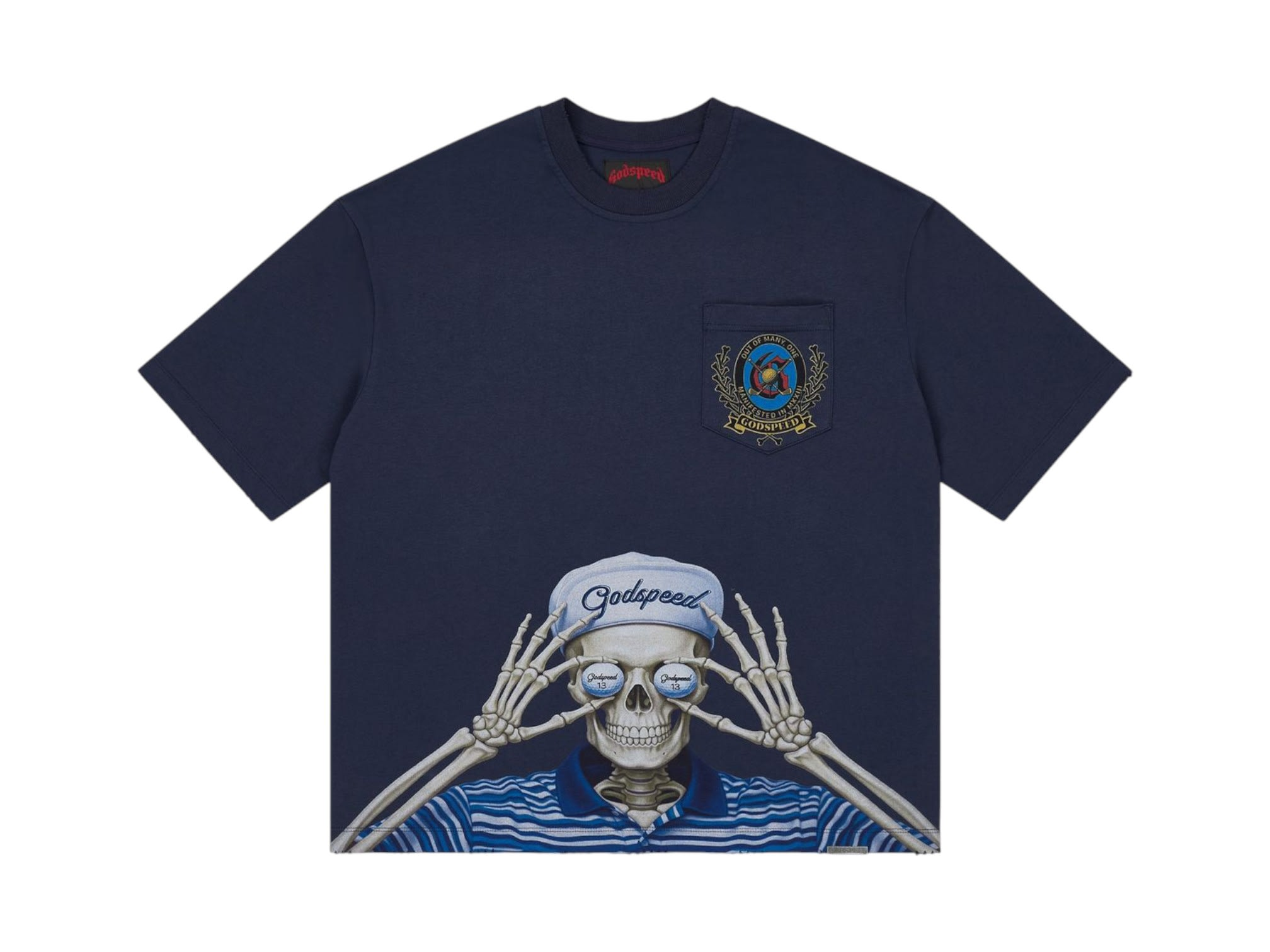 SP15693 Godspeed Golf Days Pocket T-Shirt Navy