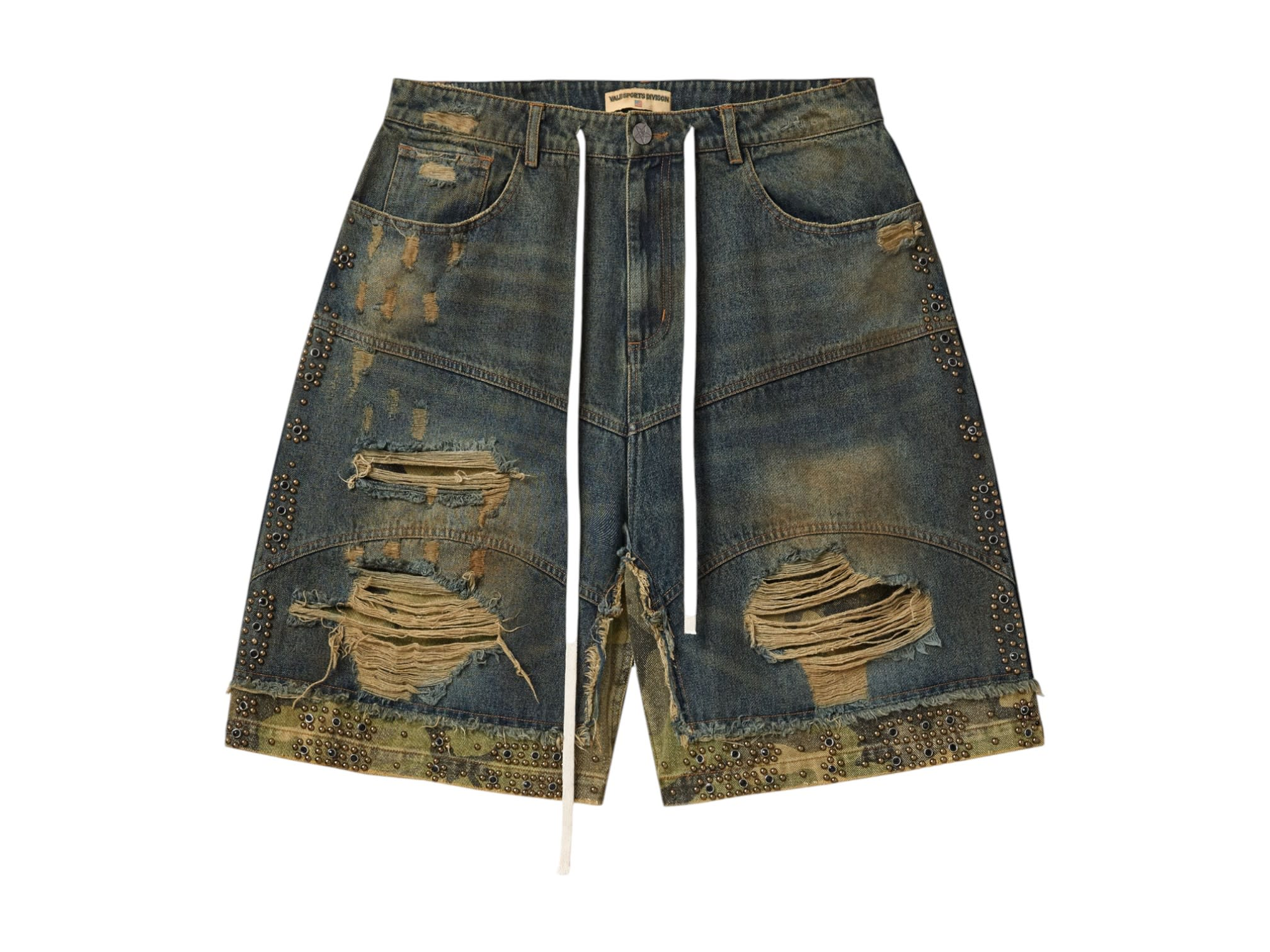 SP1902 Vale Forever Sports DIV Black Pearl Denim Shorts Desert Camo Combo