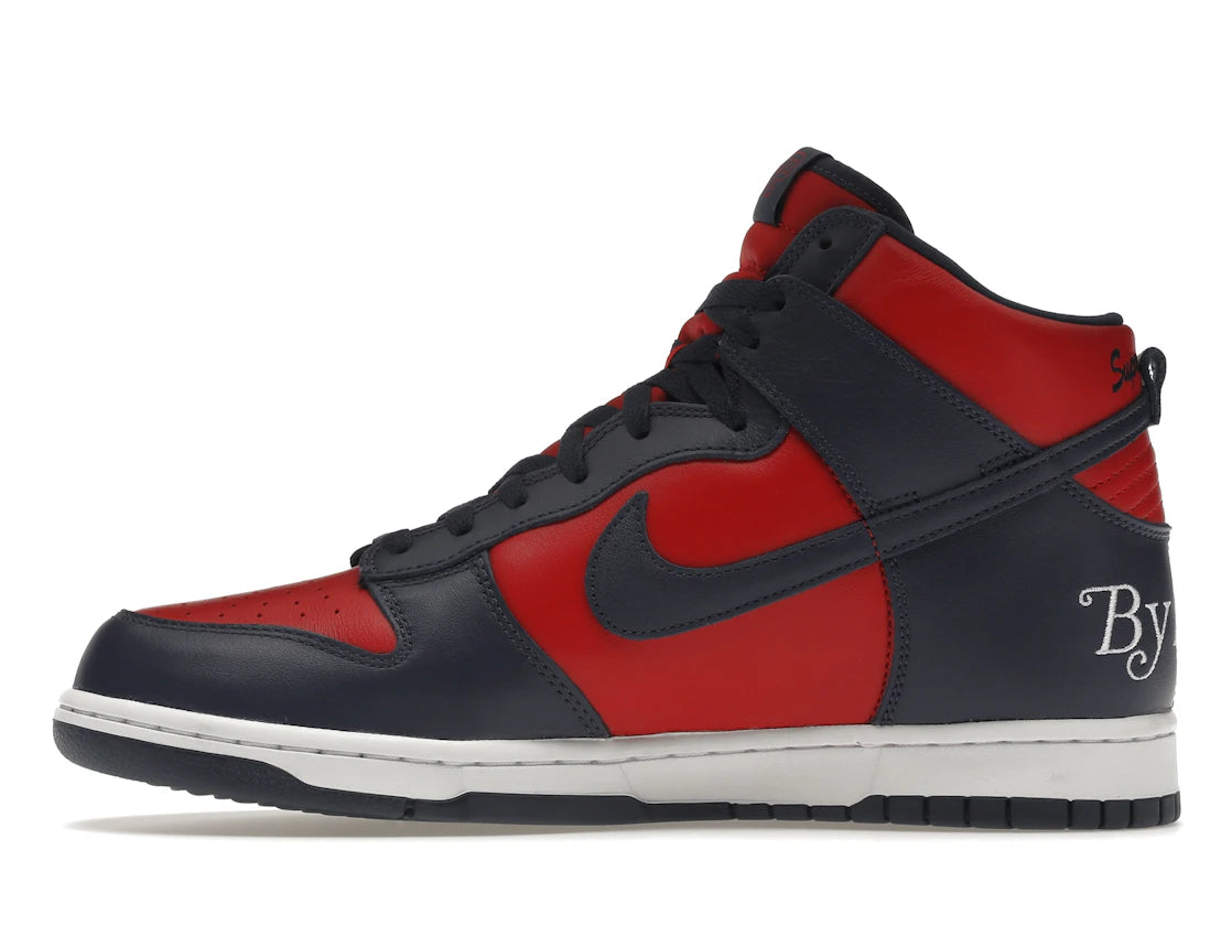 SP12484 Supreme x Dunk High SB 'By Any Means - Red Navy'
