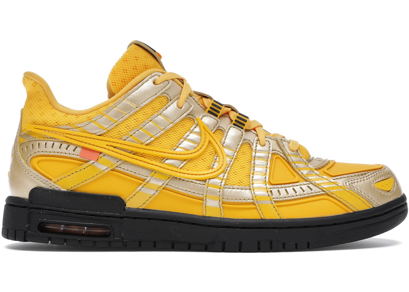757378 Nike Air Rubber Dunk Off-White University Gold