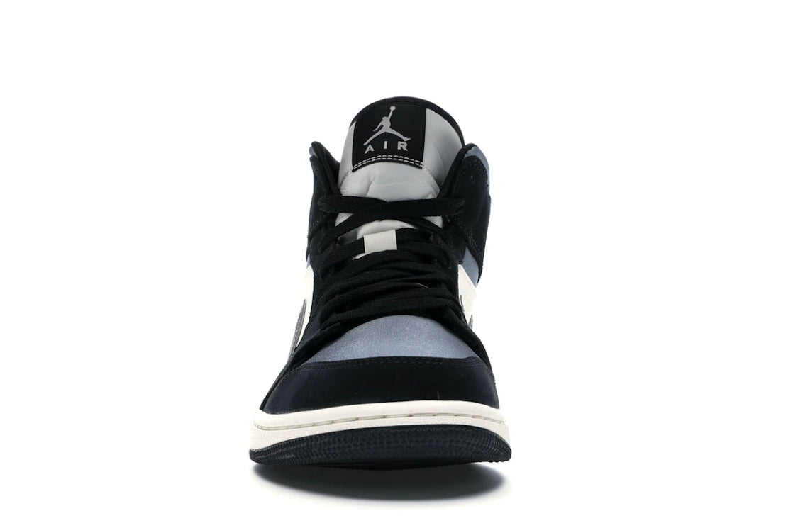 824749 Jordan 1 Mid Satin Grey Toe