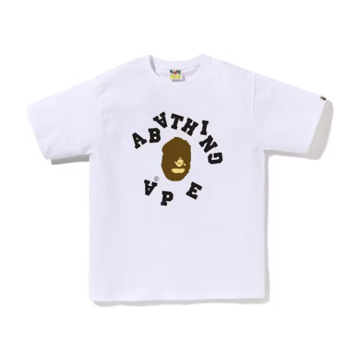 BAPE Broken College Tee 'White'