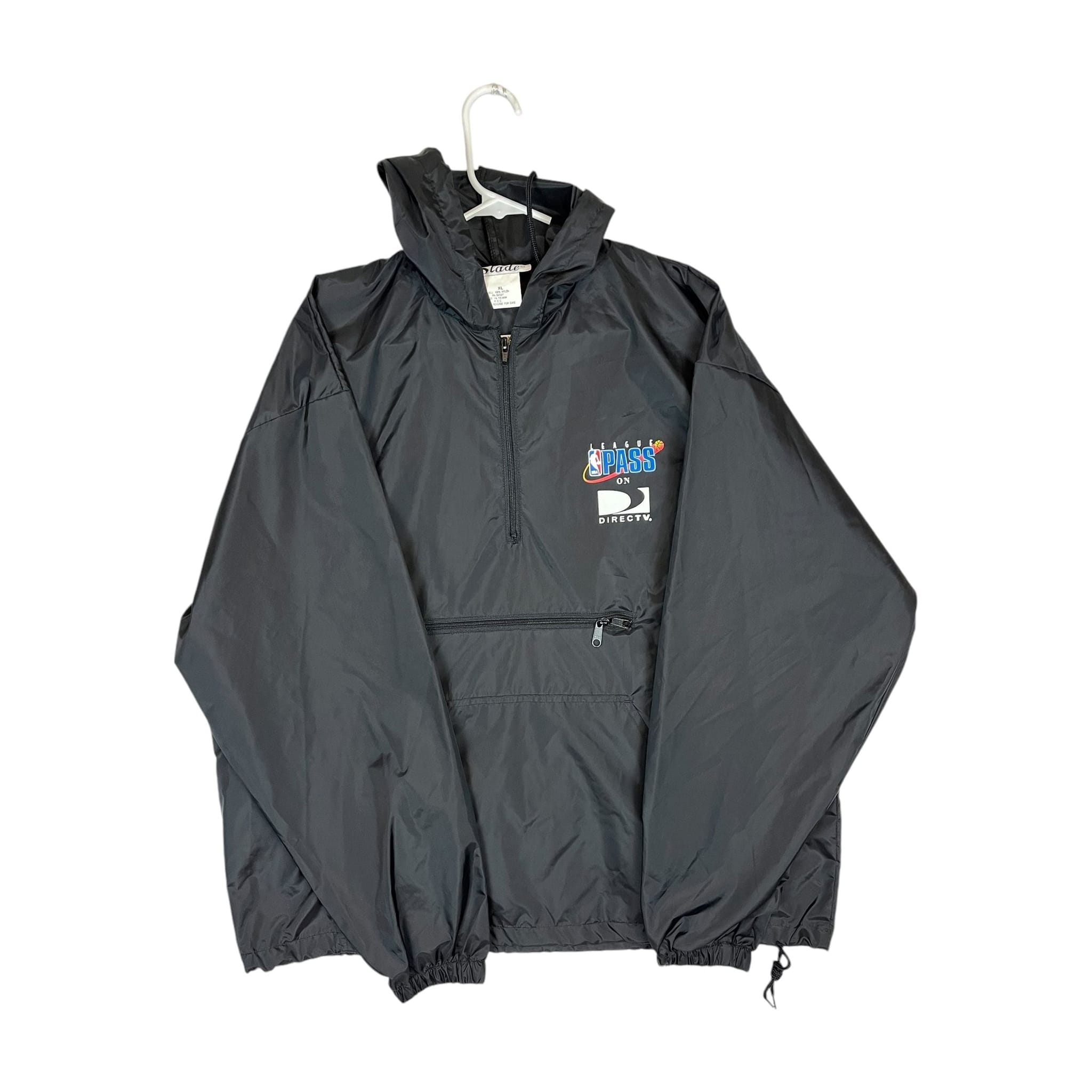 256520 (90s) NBA League Pass on Direct TV 1/4 Zip Pullover Windbreaker