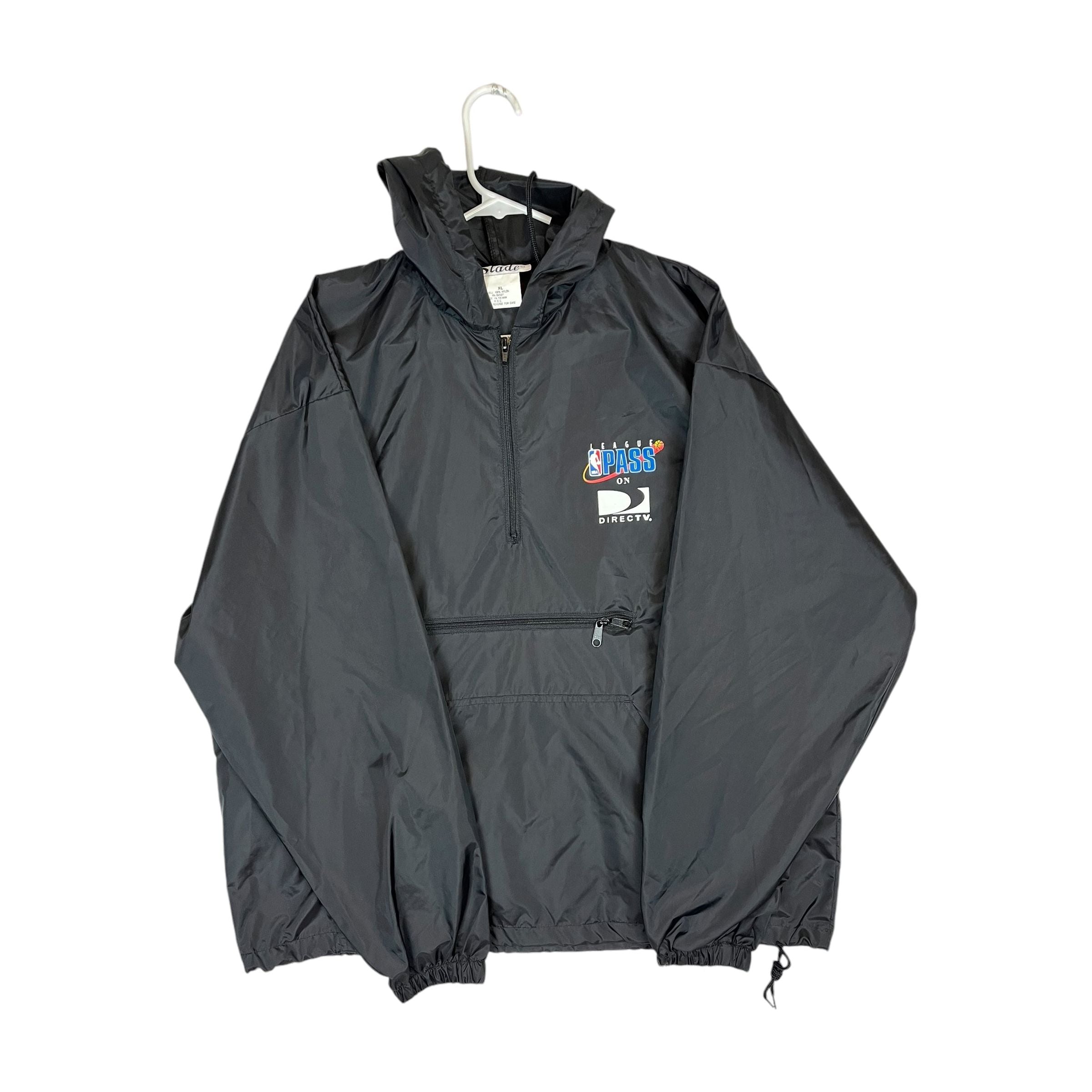 256520 (90s) NBA League Pass on Direct TV 1/4 Zip Pullover Windbreaker