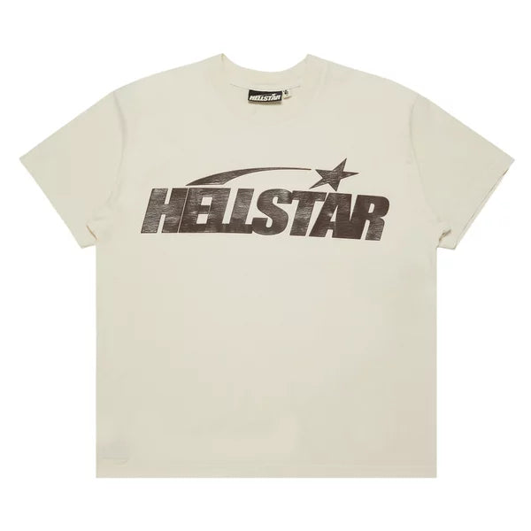 Hellstar Classic T-Shirt (Regular Print) 'White/Brown'