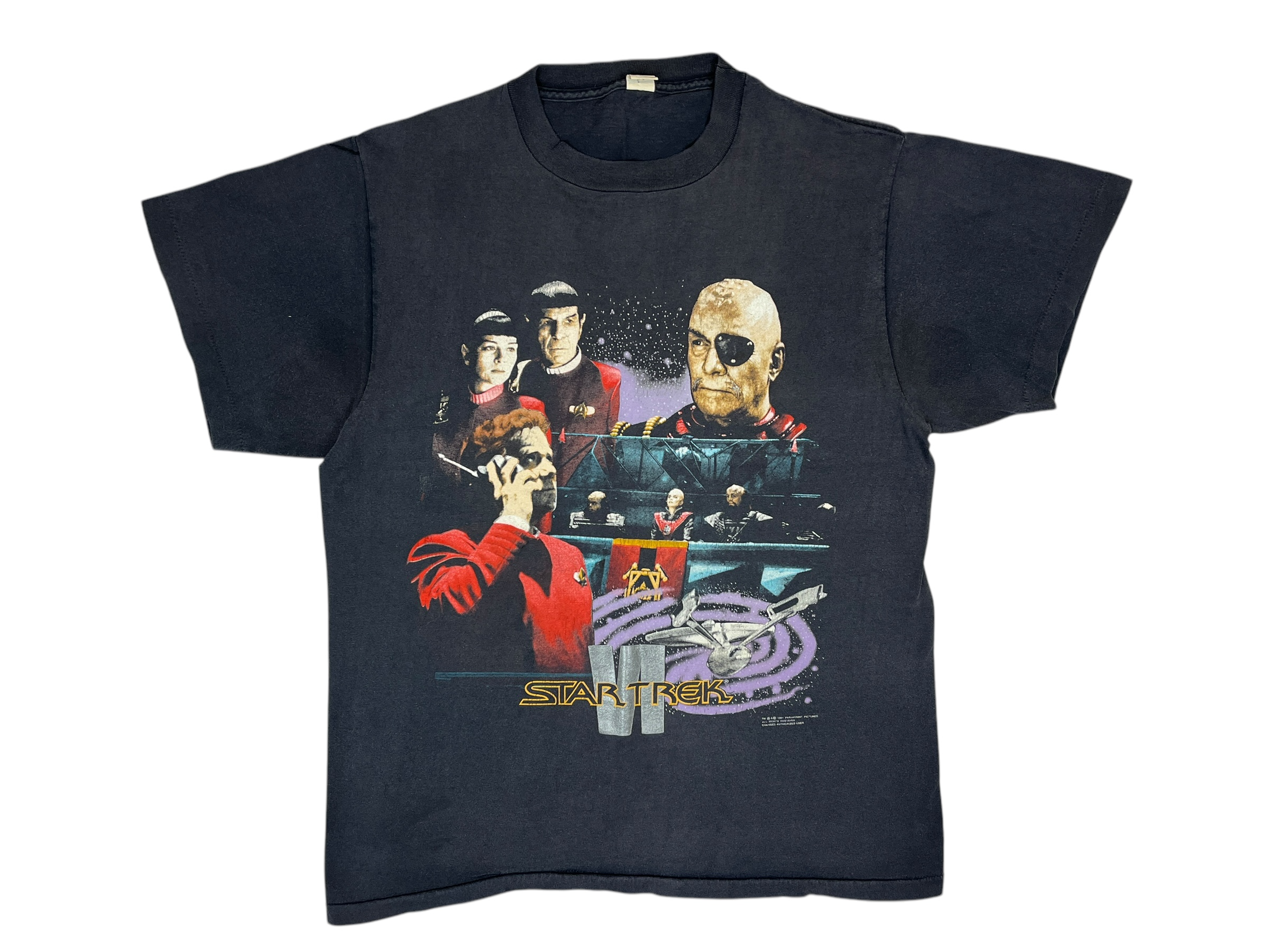 375209 (1991) Star Trek 6 VI Sci-Fi Movie Promo T-Shirt