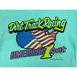 (1990) Hard On It, Sprint Car Racing Double Sided Sea Green T-Shirt