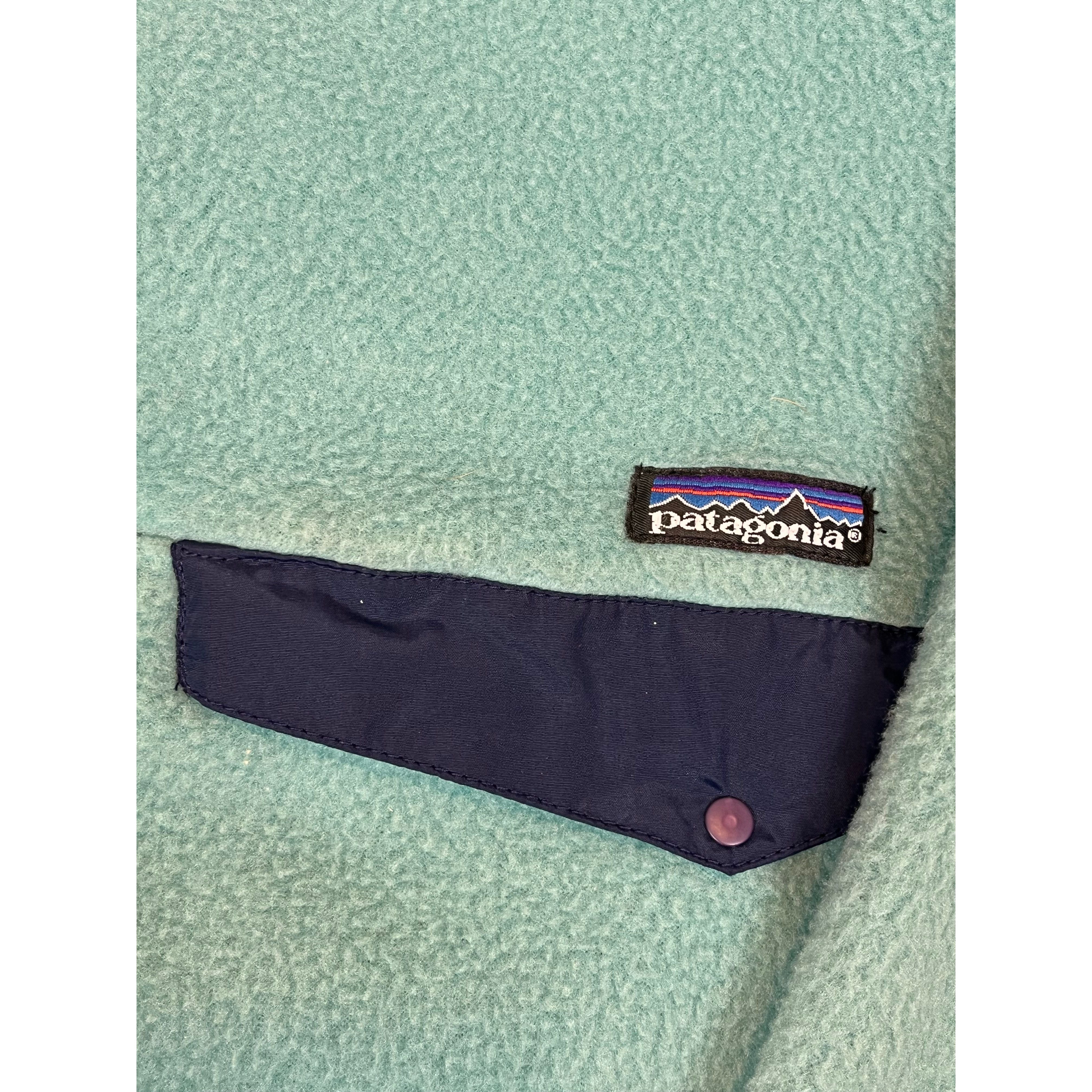 264731 (90s) Patagonia Synchilla 1/4 Snap Teal Fleece