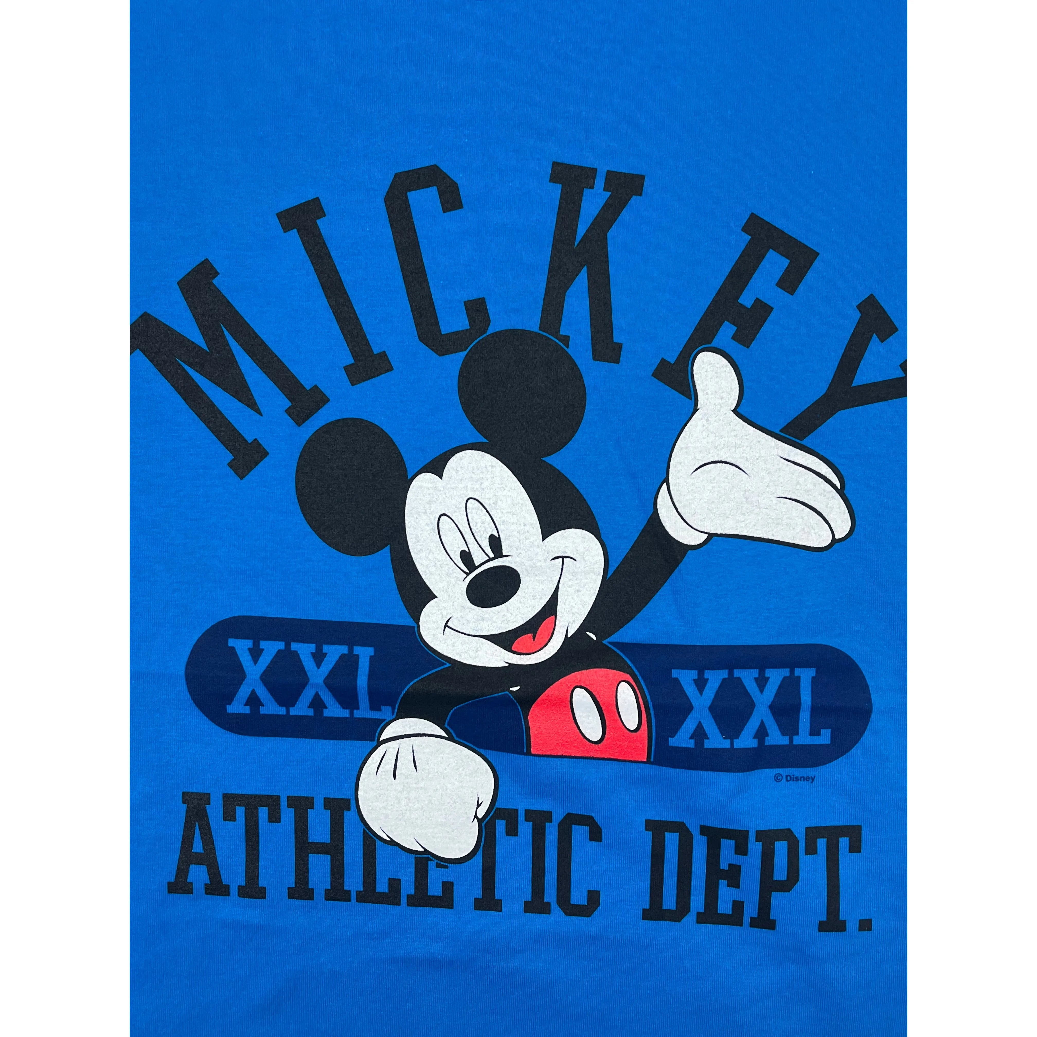 337881 (90s) Mickey Mouse Athletic Dept. Blue Disney T-Shirt