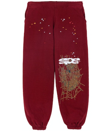 SP21566 Sp5der Logo Sweatpant Maroon
