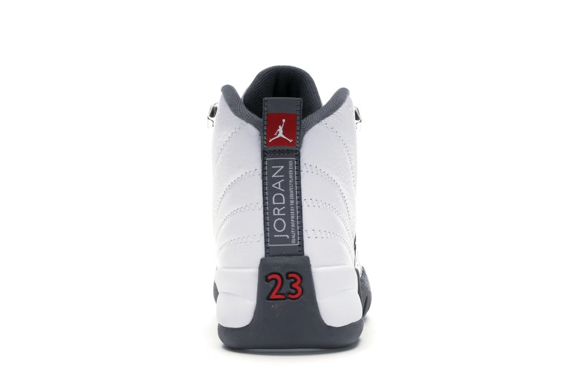 643287 Jordan 12 Retro White Dark Grey (GS)