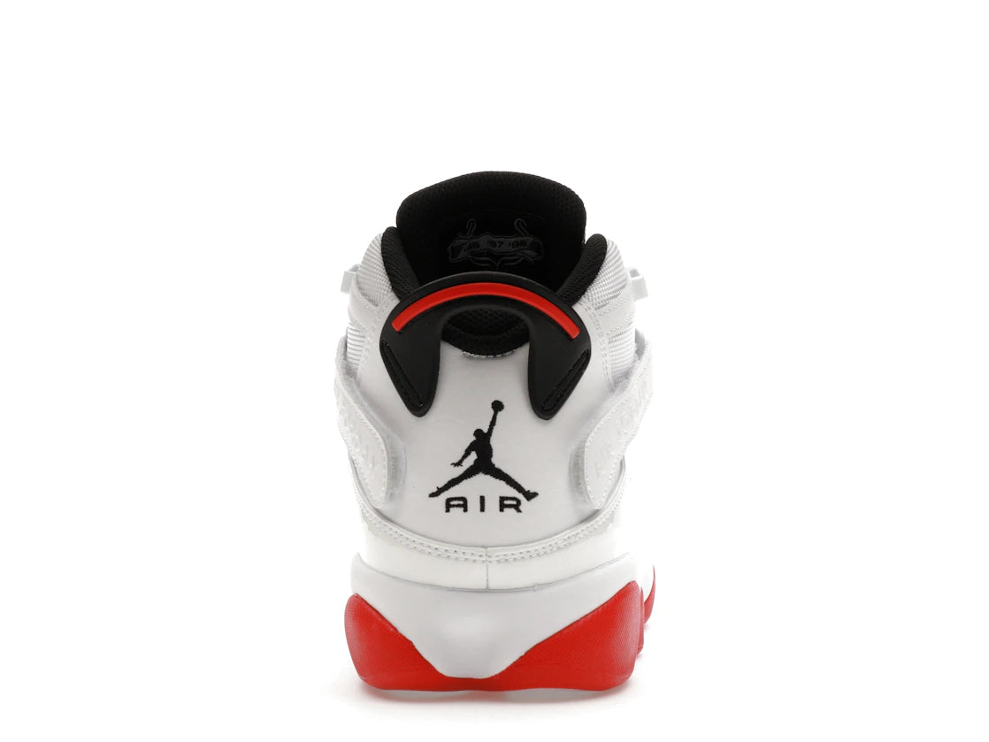 718505 Jordan 6 Rings White University Red Black