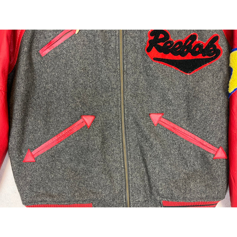 (90s) Reebok Sport Leather Bomber Jacket