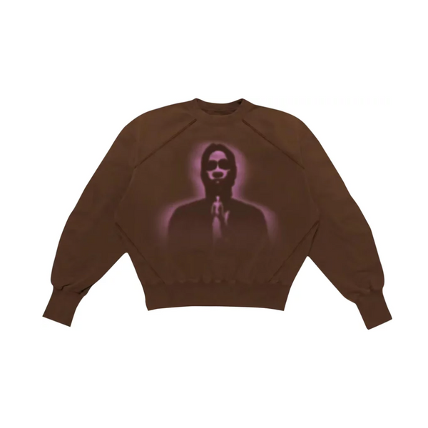 Sp5der x Young Thug Crewneck 'Angel Brown'