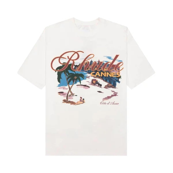 Rhude Cannes Beach Tee 'Vintage White'