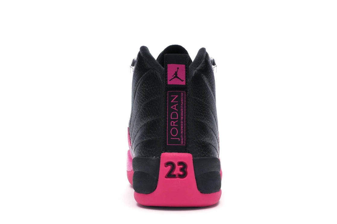 712810 Jordan 12 Retro Black Deadly Pink (GS)