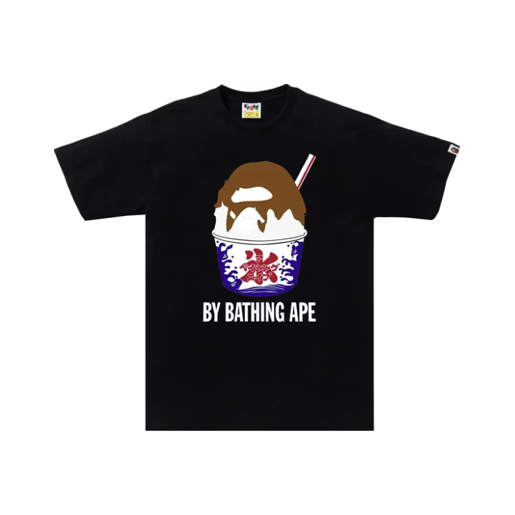 256711 BAPE Shave Ice By Bathing Ape Tee 'Black'
