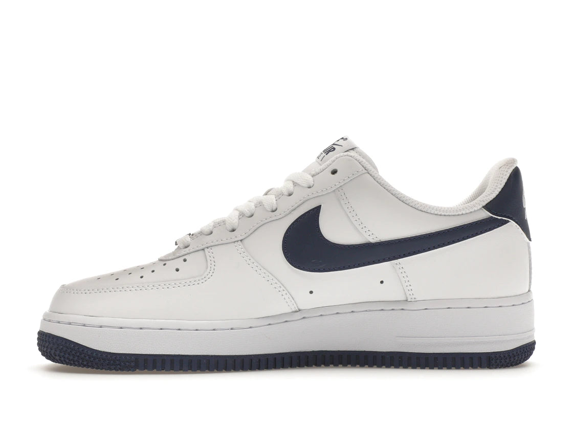 631171 Nike Air Force 1 '07 White Midnight Navy (2024)