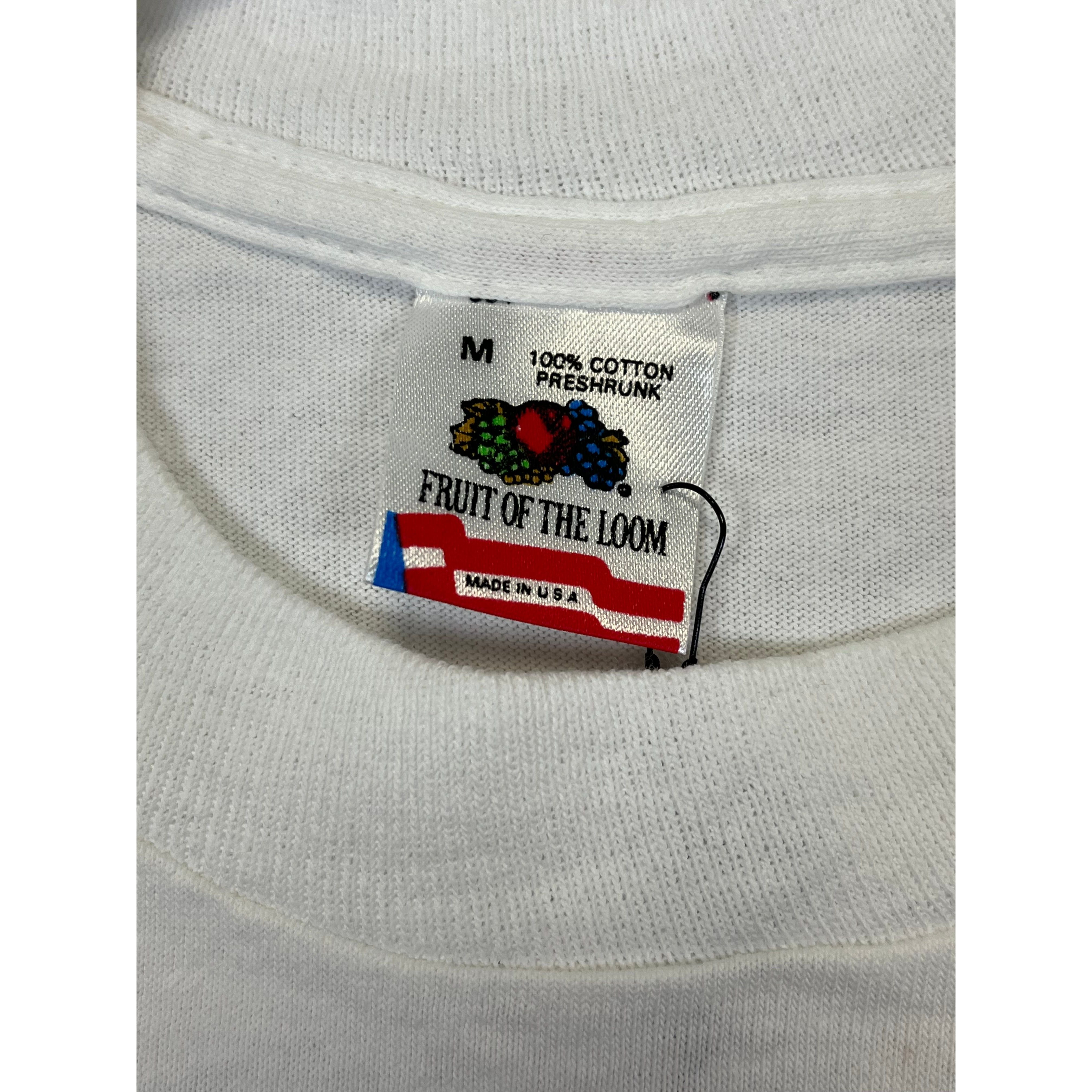 268980 (1990) Mud, Sweat, & Gears Sprint Car Dirt Racing White T-Shirt