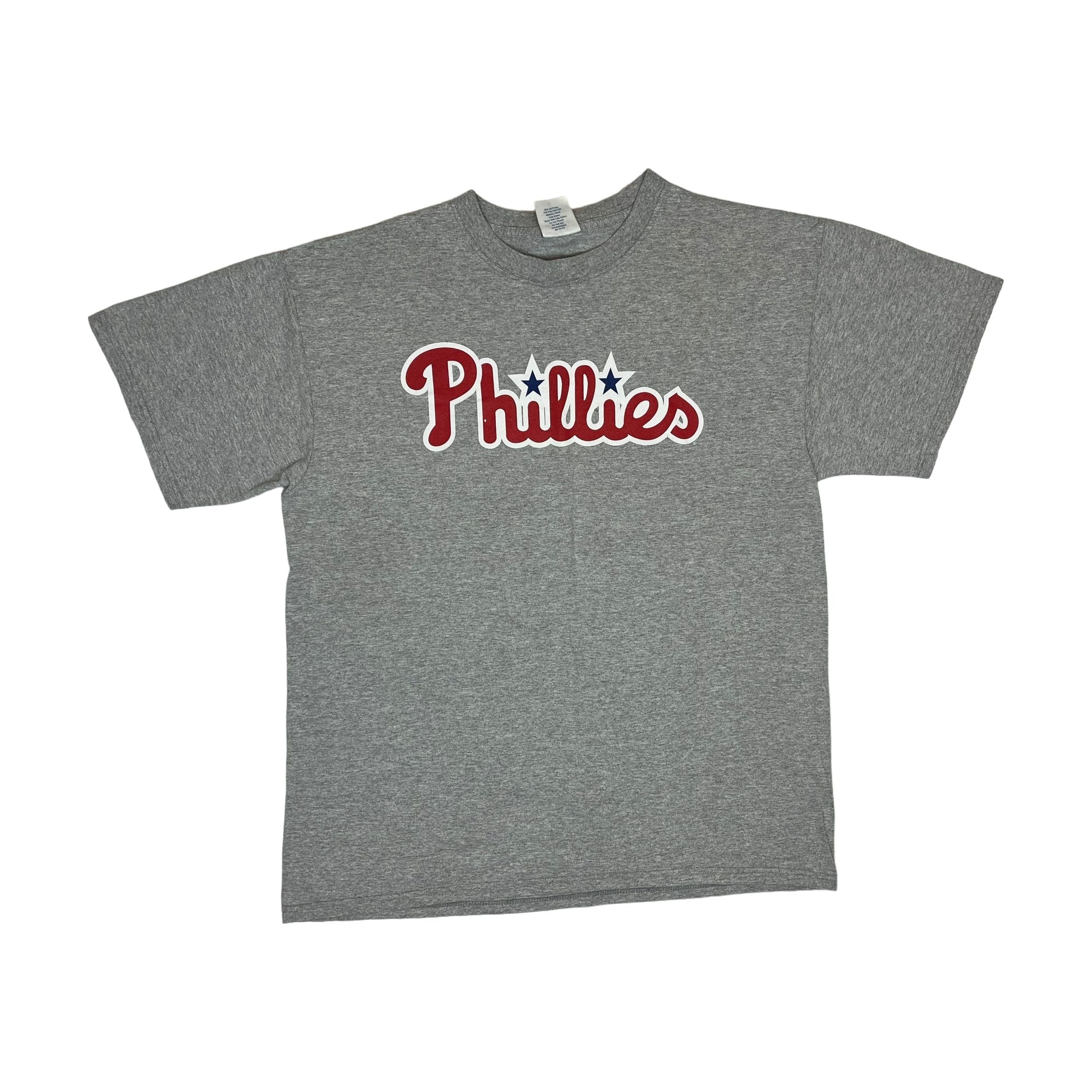 262230 (2008) Cole Hamels Philadelphia Phillies Gray T-Shirt Jersey