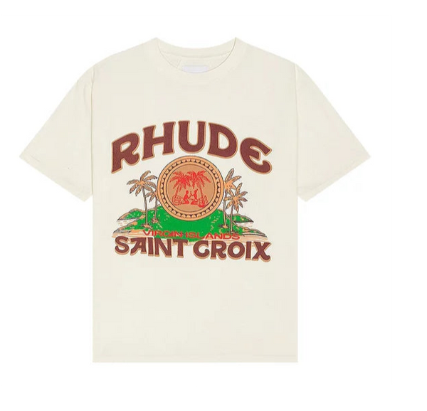 Rhude Saint Croix T-Shirt 'Vintage White'